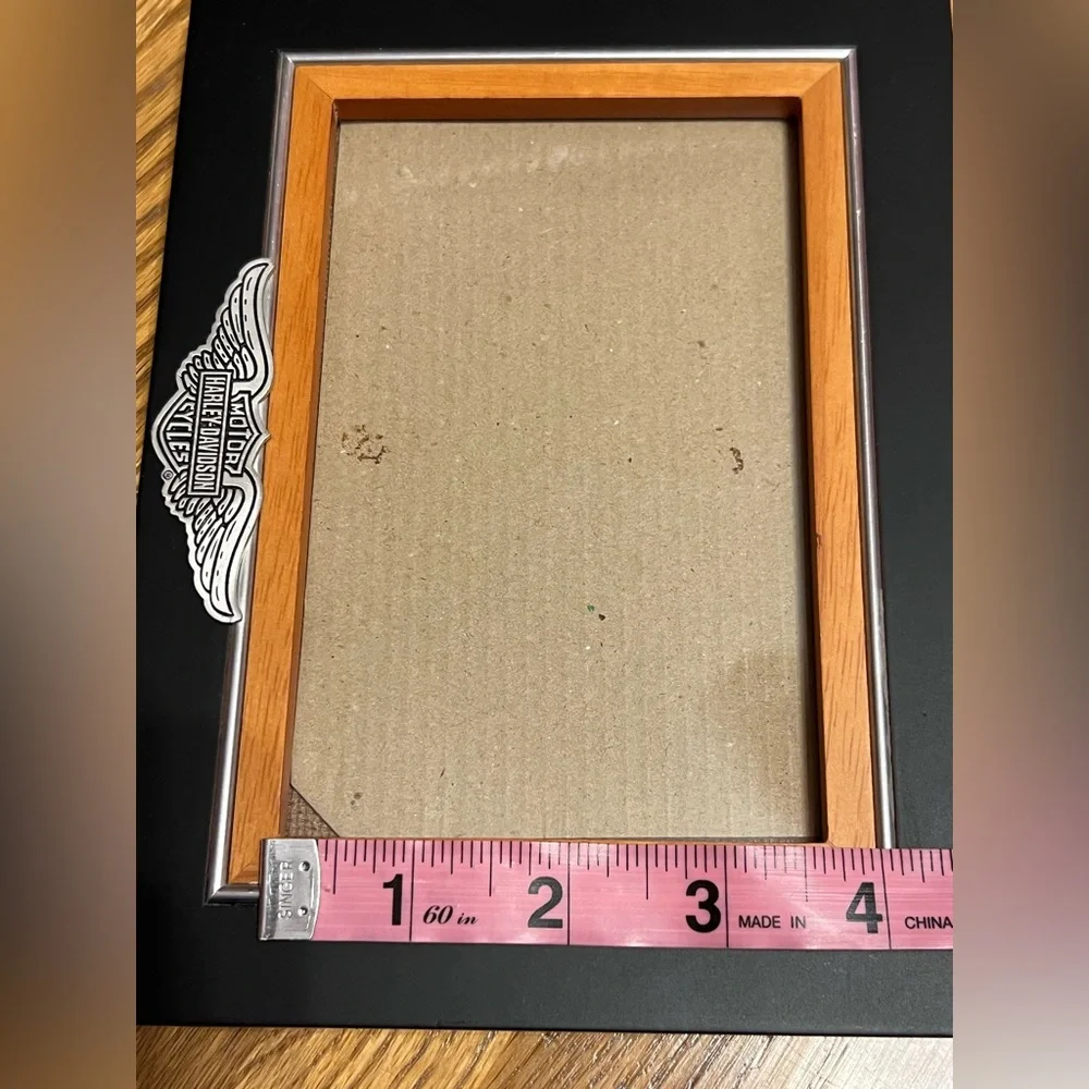 Harley-Davidson® 4 x 6 Black/Orange Photo Frame -Bar & Shield Winged Logo - Picture 9 of 14